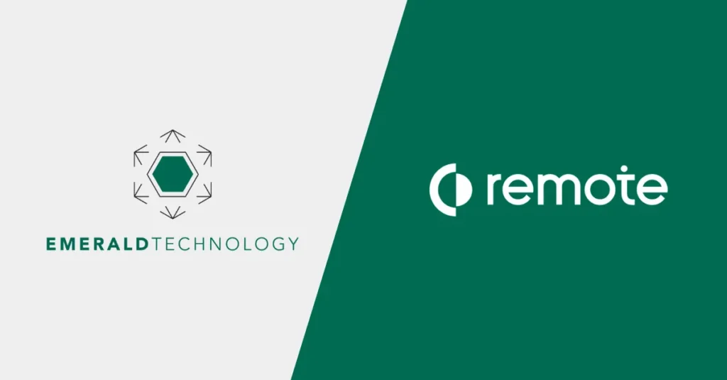 Emerald logo and Remote logo