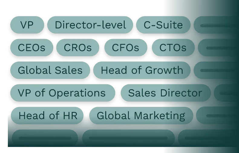 Delivering C Suite, VP And Director Level Talent