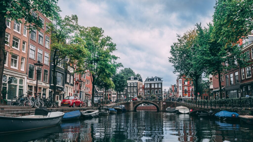 A canal in the Netherlands