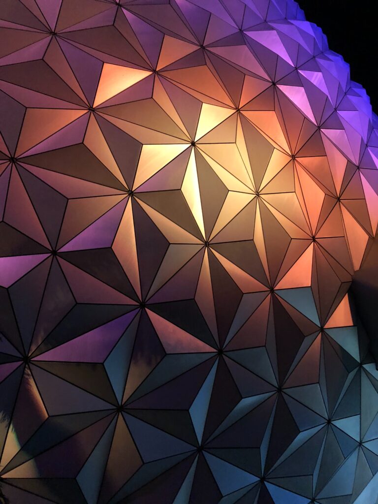 Cropped image of Spaceship Earth