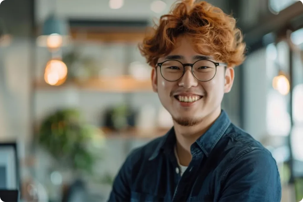 Young smiling office worker